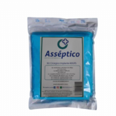 Kit cirrgico Assptico 40gr estril - Linha color